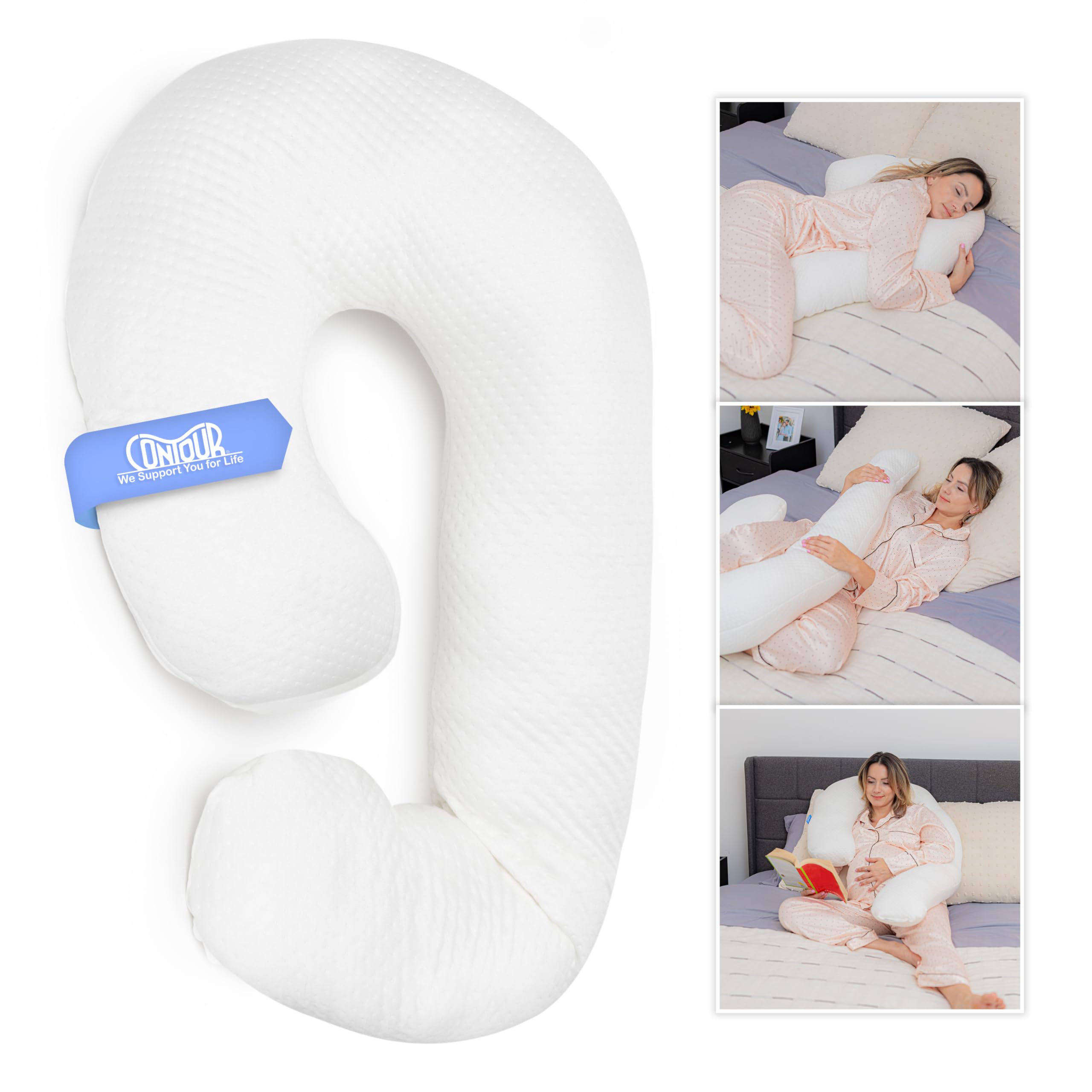 Open-Box New Contour 7-in-1 Ergonomic Micro-Coil Support Body Pillow Retail $44.80