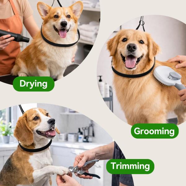 Foldable Pet Grooming Table 35.5 L x 23.6 W x 30 H with Adjustable 33.5 Arm and Tray