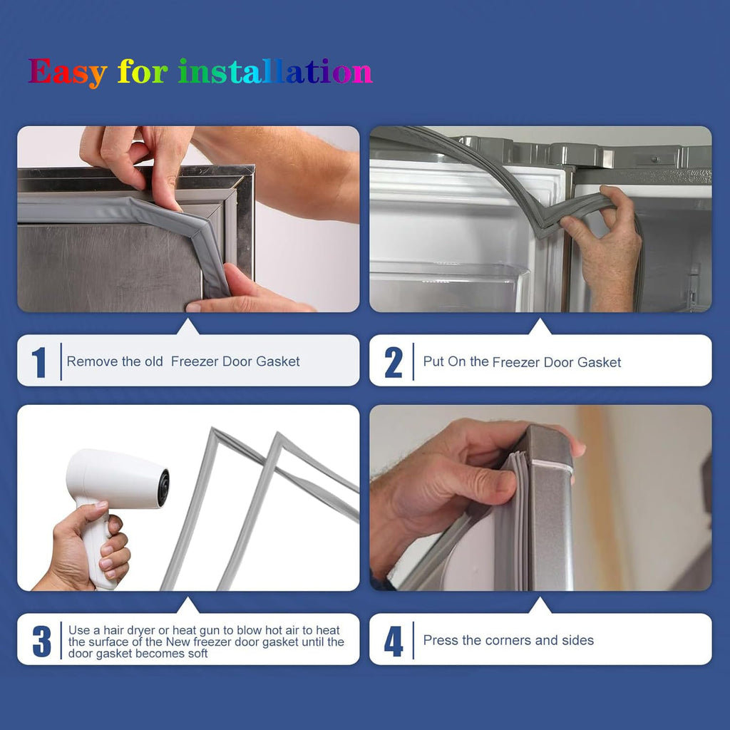 Custom Universal Refrigerator Door Gasket Magnetic Rubber Seal Black - $38.25 Retail $51.00 - Image 6