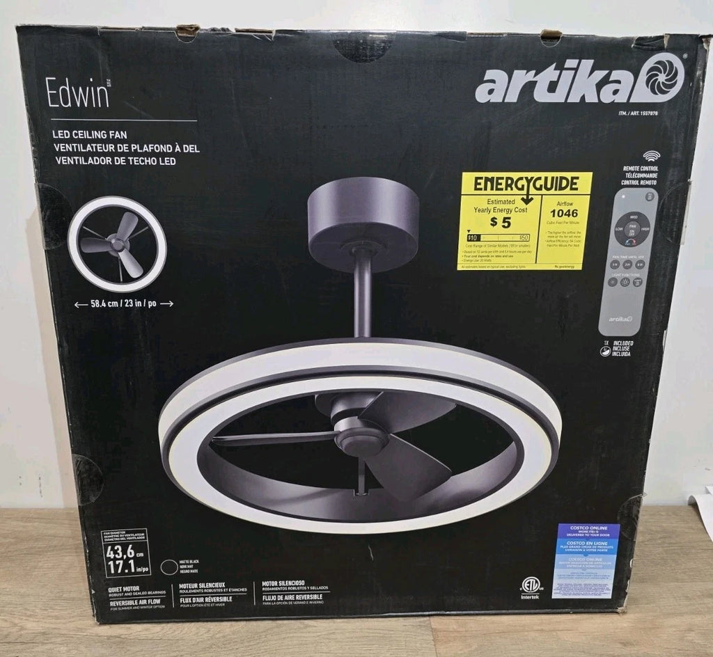 Artika Edwin LED Ceiling Fan with Remote - Image 2