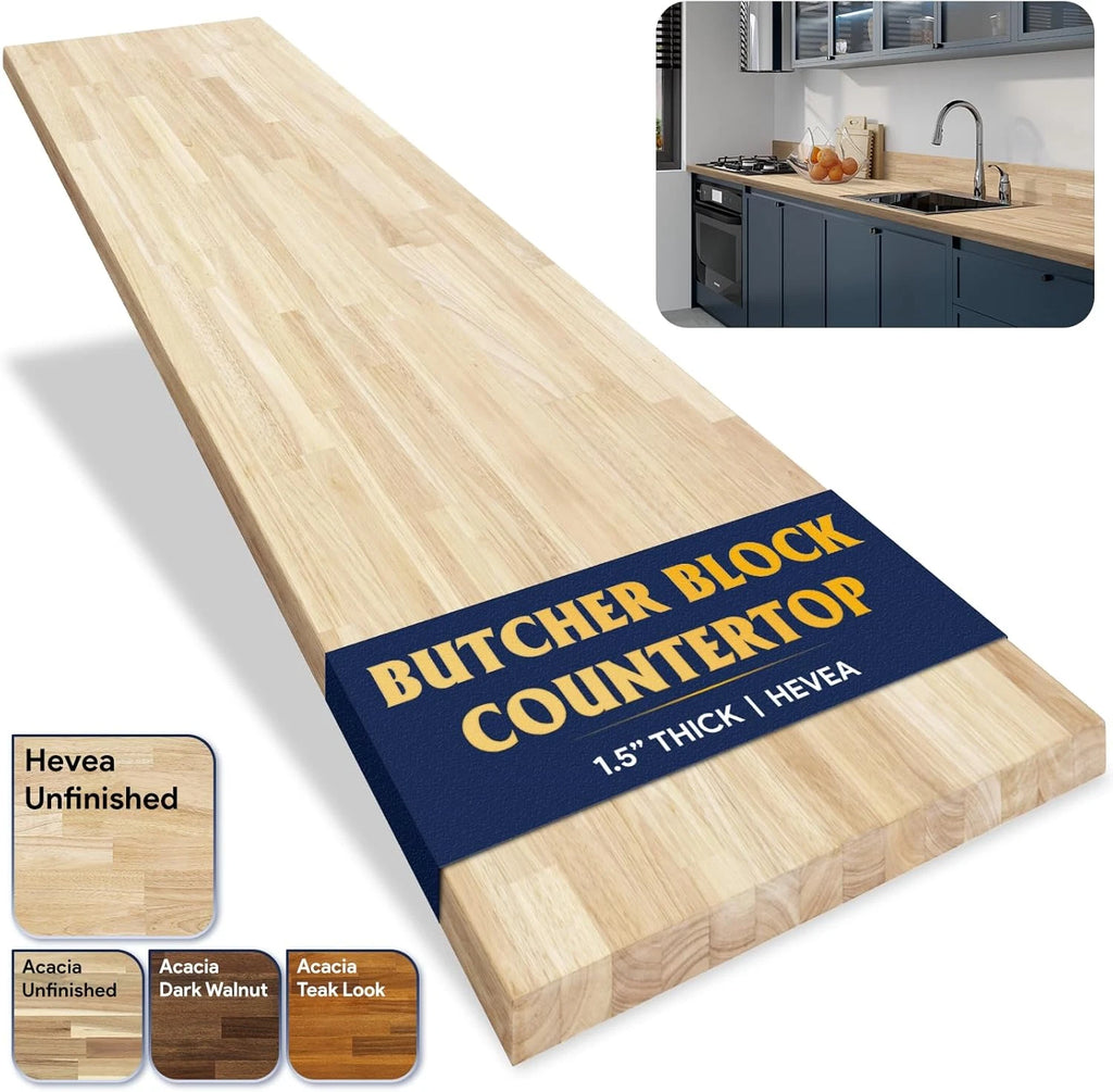 Vision Home Acacia Butcher Block Countertop 6ft x 25in x 1.5in - Image 5