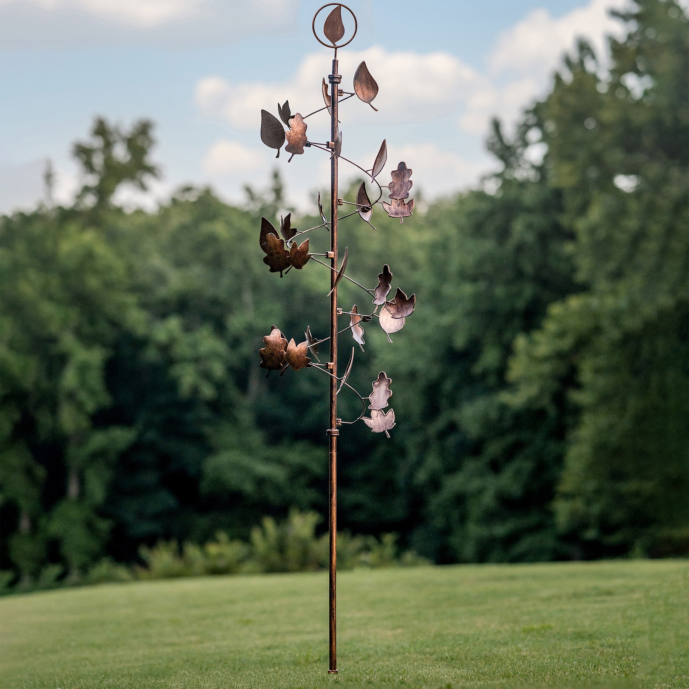 Southern Patio Falling Leaf Wind Spinner - Image 2