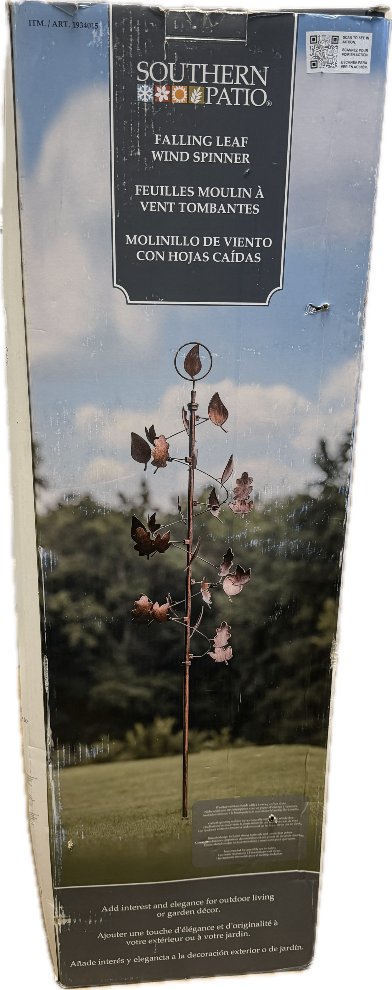 Southern Patio Falling Leaf Wind Spinner - Image 11