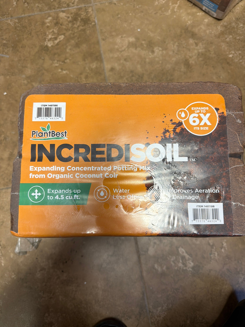 Incredisoil Expanding Concentrated Potting Mix from Organic Coconut Coir, 2-pack - Image 2