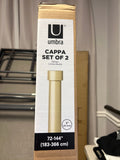 Umbra Cappa Curtain Rod Set of 2, 72-144 Inches - Image 1