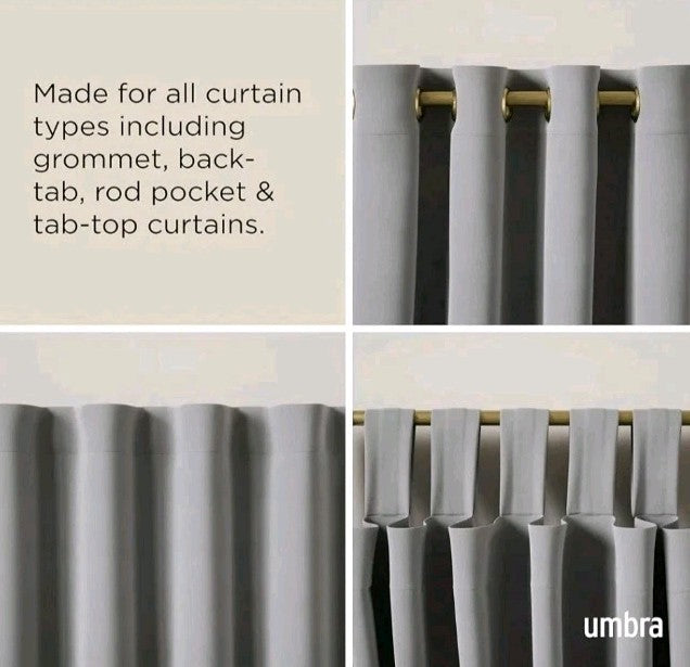 Umbra Cappa Curtain Rod Set of 2, 72-144 Inches - Image 6