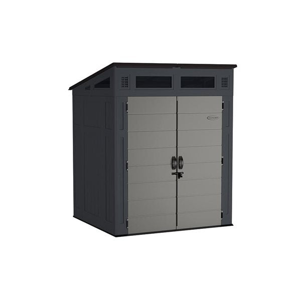Suncast Modernist 6x5-ft All-Weather Storage Shed with Tool Hooks - Image 1