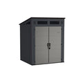 Suncast Modernist 6x5-ft All-Weather Storage Shed with Tool Hooks - Image 1