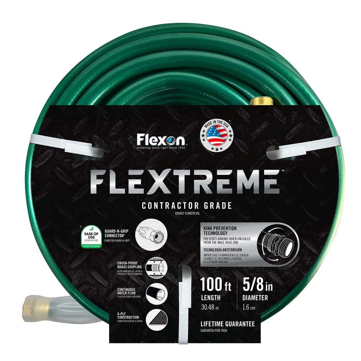 Flexon Contractor Grade Hose with Guard & Grip  5/8  X 100 - Image 3