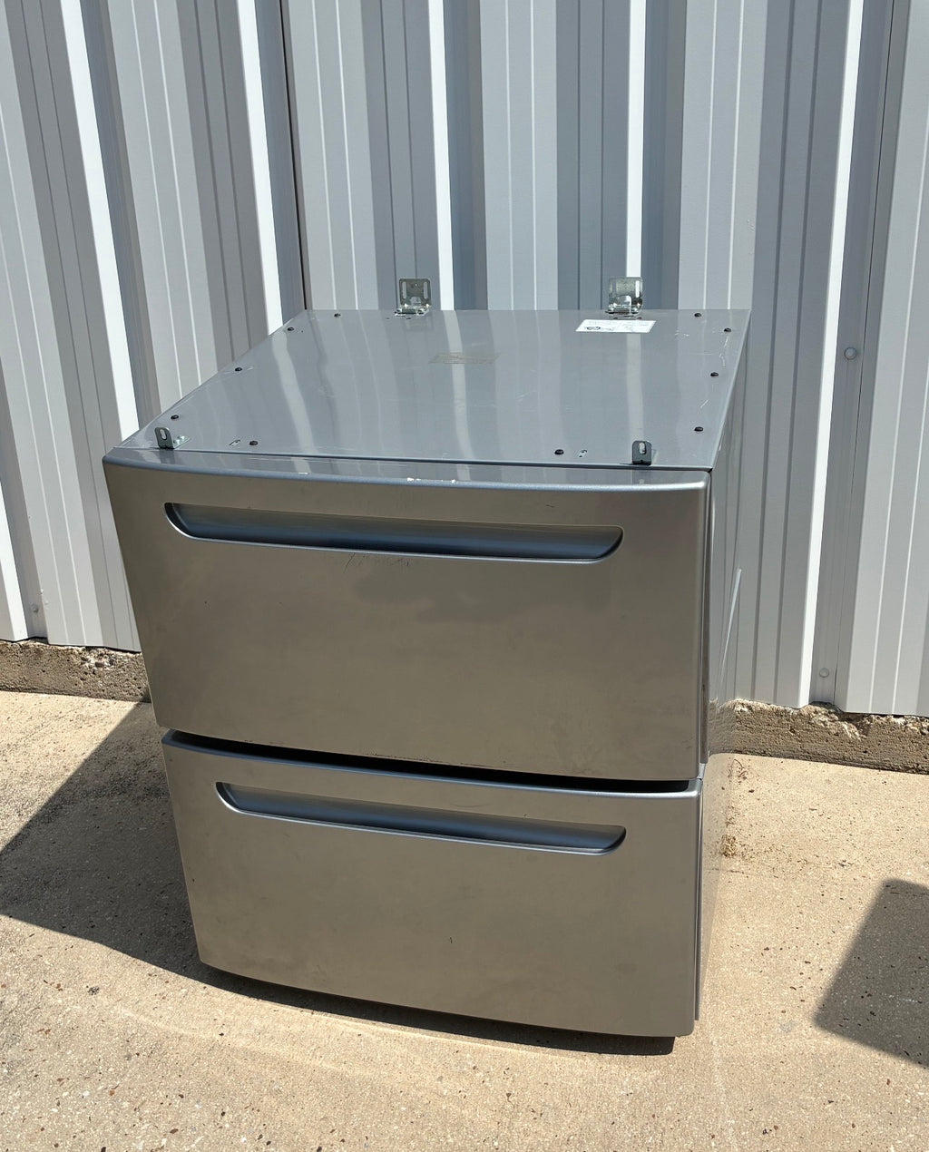 2 Stainless Steel Double Drawer Pedestal for Washer/Dryer - Image 1