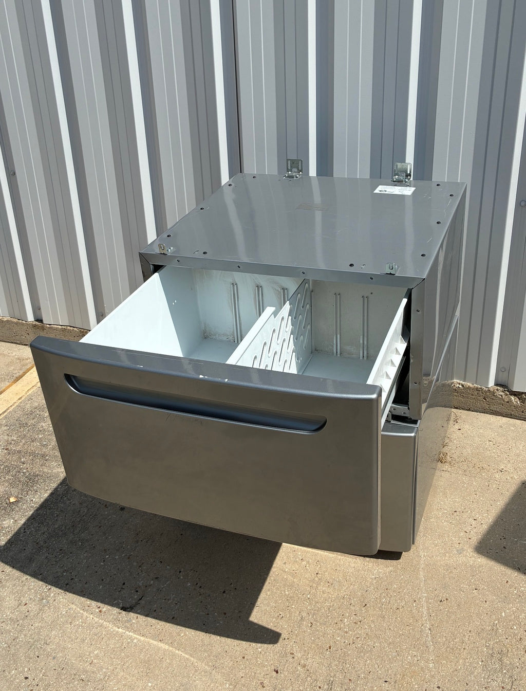 2 Stainless Steel Double Drawer Pedestal for Washer/Dryer - Image 2