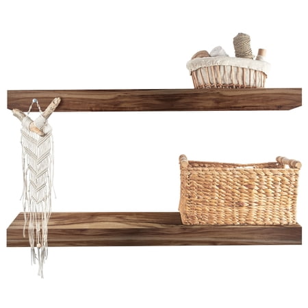 Vision Home Acacia Floating Shelves  24  (Set of 2) - Image 2