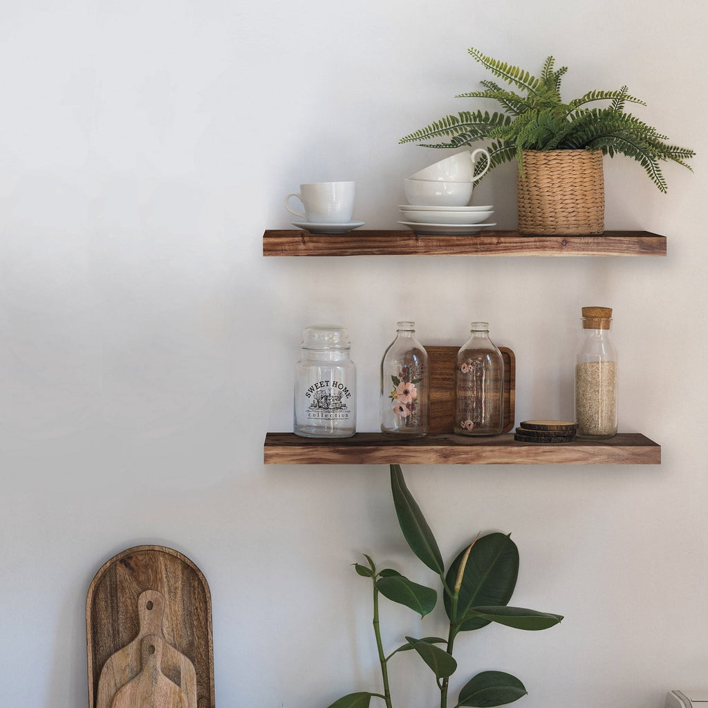 Vision Home Acacia Floating Shelves  24  (Set of 2) - Image 3