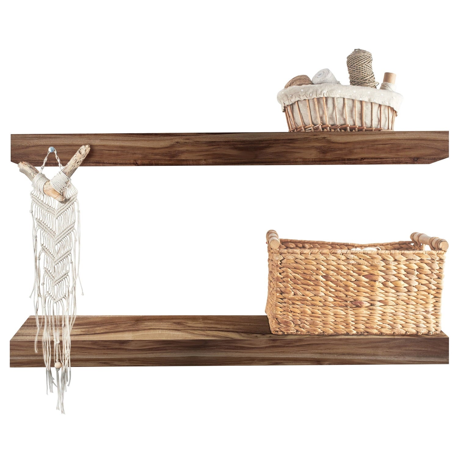Vision Home Acacia Floating Shelves  24  (Set of 2) - Image 5