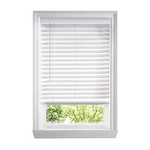 2" Cordless Faux Wood Blind - Bright White - Image 7