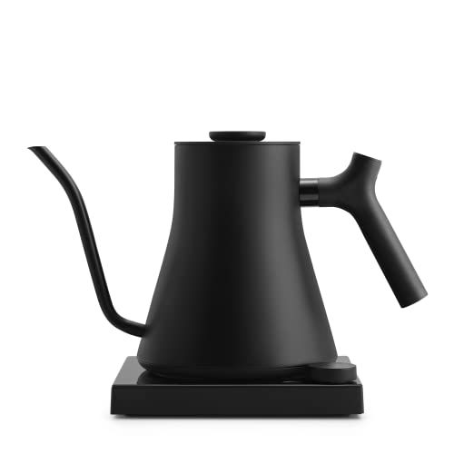 Fellow Stagg EKG Pro Studio Electric Gooseneck Kettle - Pour-Over Coffee and Tea Pot, Stainless Steel, Quick Heating, Matte Black, 0.9 Liter - Image 1