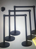 Black Metal Candle Holders Set of 3 Minimalist Design - Image 1
