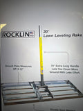 Rocklin 30 inch Lawn Leveling Rake Stainless Steel Handle Ground Plate - Image 1