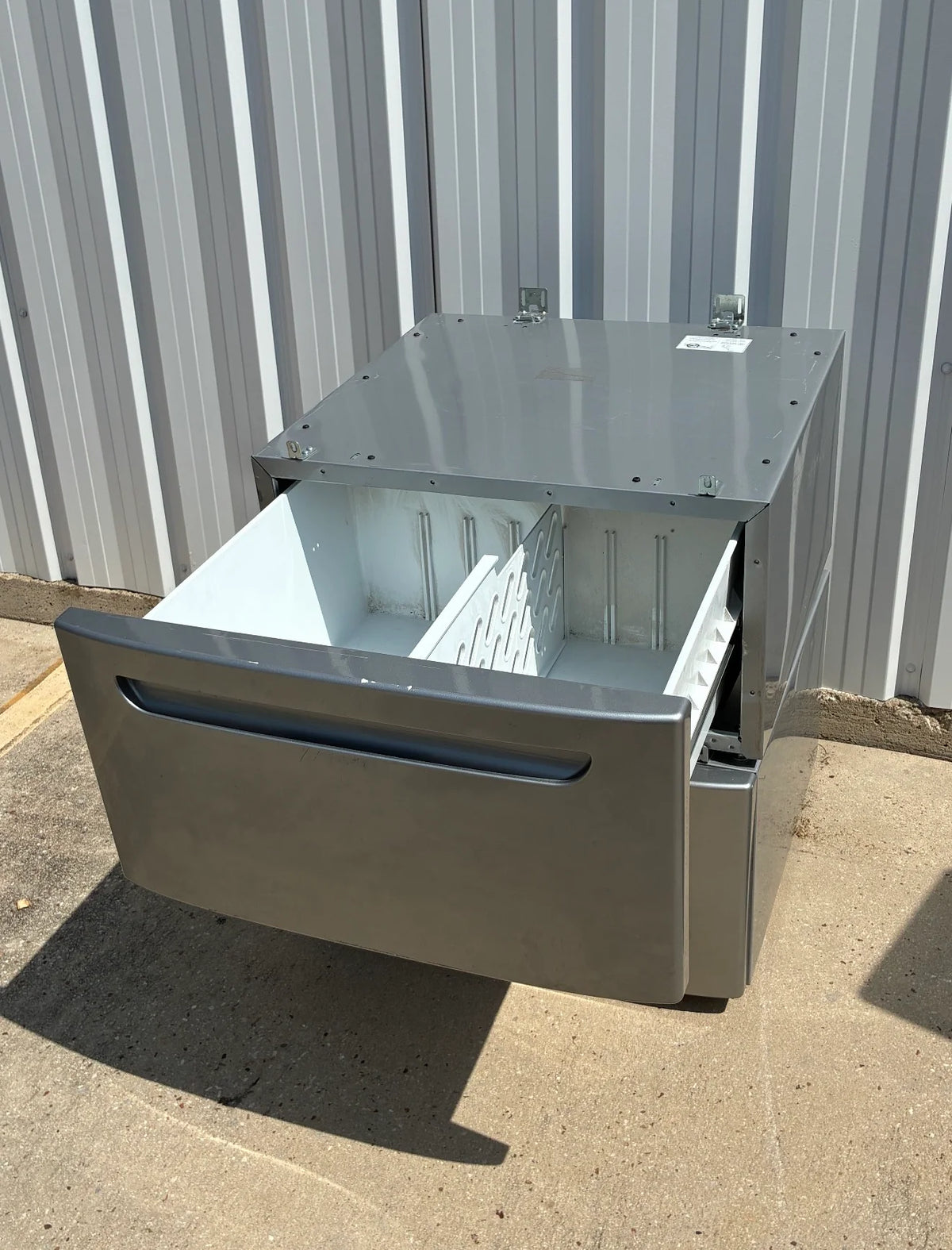 2 Stainless Steel Double Drawer Pedestal for Washer/Dryer - Image 2