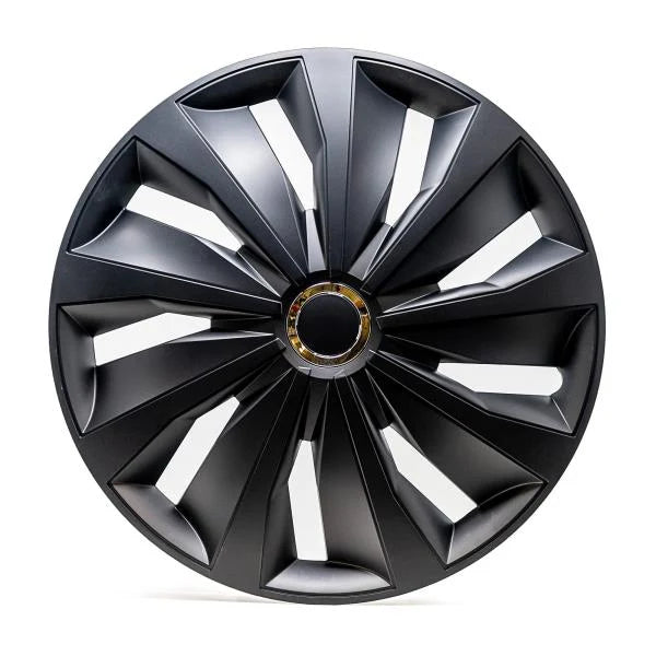 Action Vehicle Wheel Covers 16 Inch Hub Caps Set of 4 Black