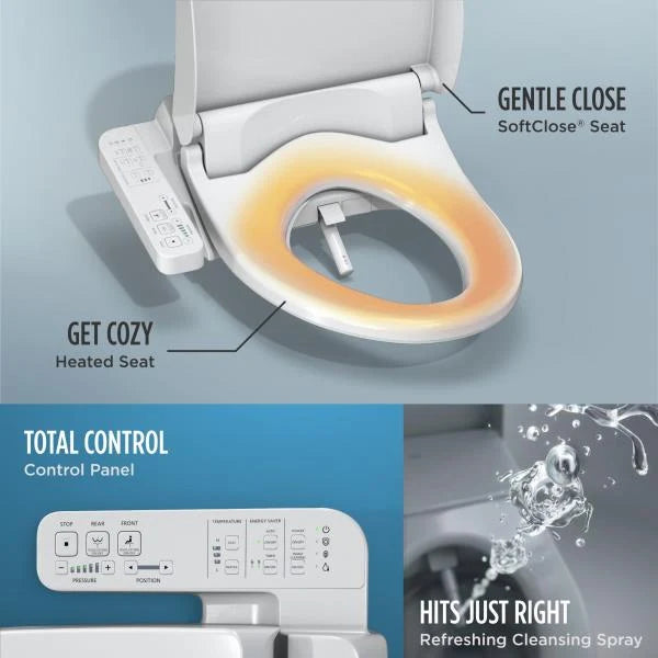 TOTO WASHLET A2 Electronic Bidet Toilet Seat Elongated Cotton White - SW300401