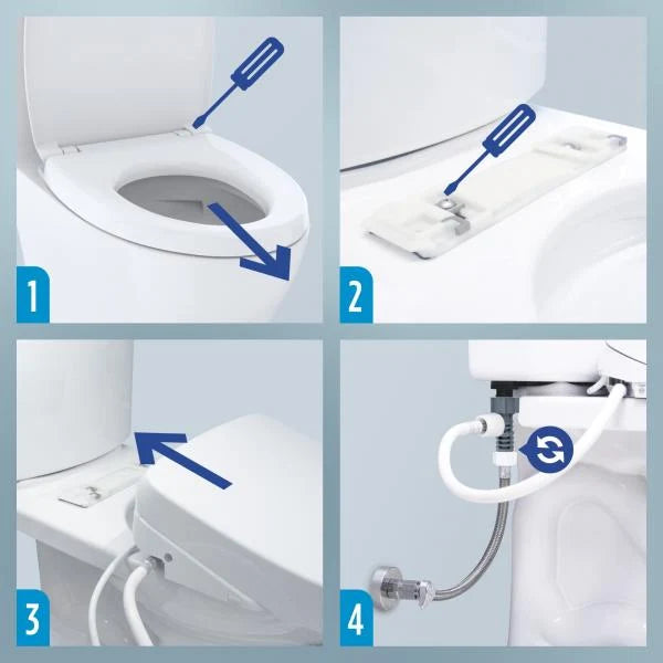TOTO WASHLET A2 Electronic Bidet Toilet Seat Elongated Cotton White - SW300401
