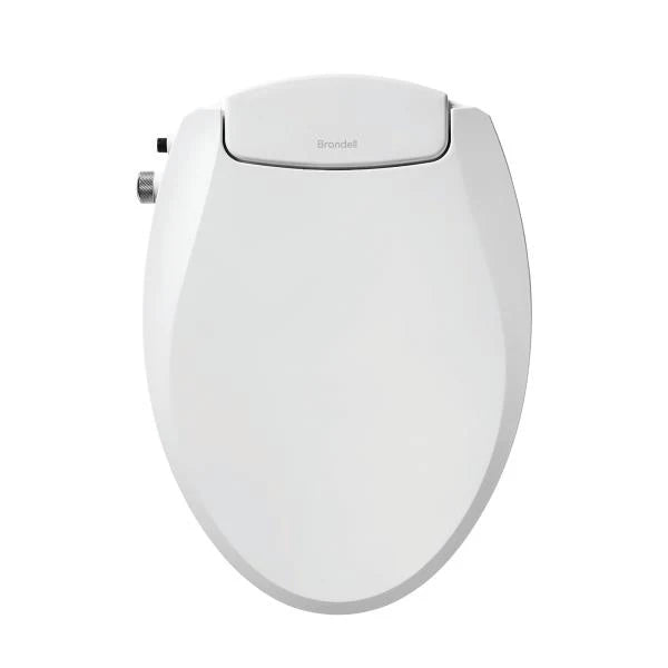 Brondell Swash Ecoseat Non-Electric Bidet Toilet Seat for Elongated Toilets Dual Nozzle White - Image 1