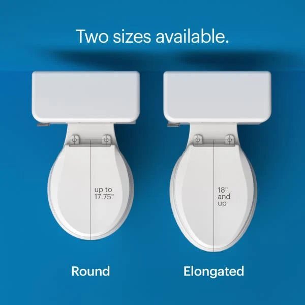 Brondell Swash Ecoseat Non-Electric Bidet Toilet Seat for Elongated Toilets Dual Nozzle White - Image 5