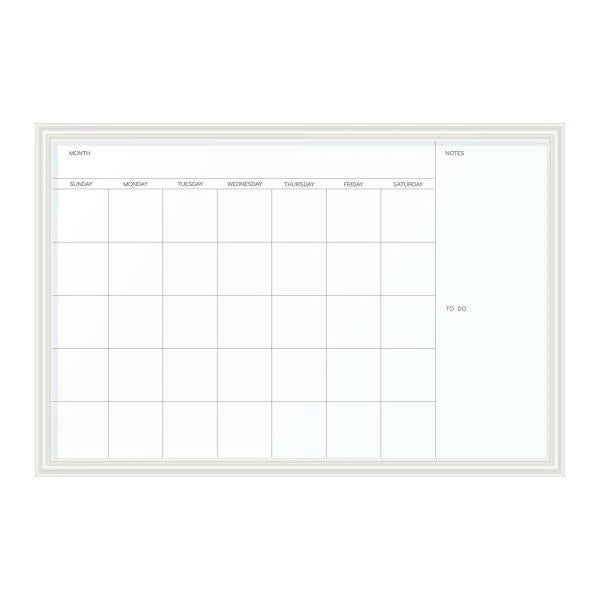 Magnetic Dry Erase Calendar 30 x 20 Inches White Decor Frame - Image 5