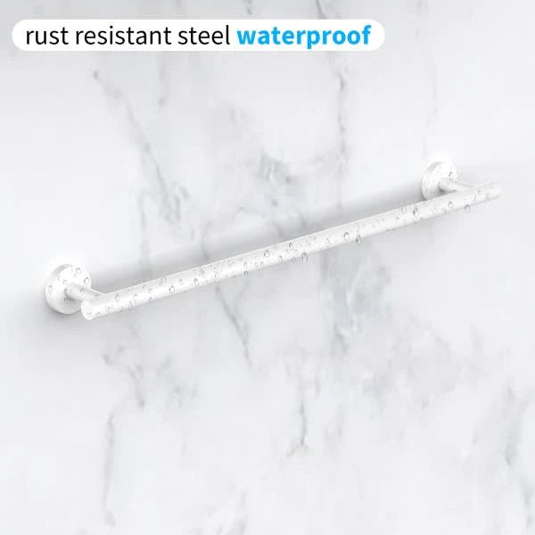 Pieces White Bathroom Towel Bar 24 Inch Towel Holder - Image 3