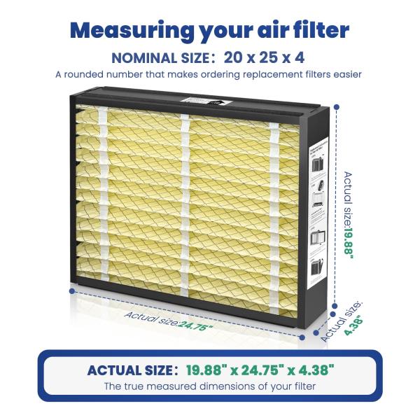 20x25x4 Air Filter MERV 13 Superior Pet Allergy Defense Compatible with Honeywell FC100A1037 - Image 2