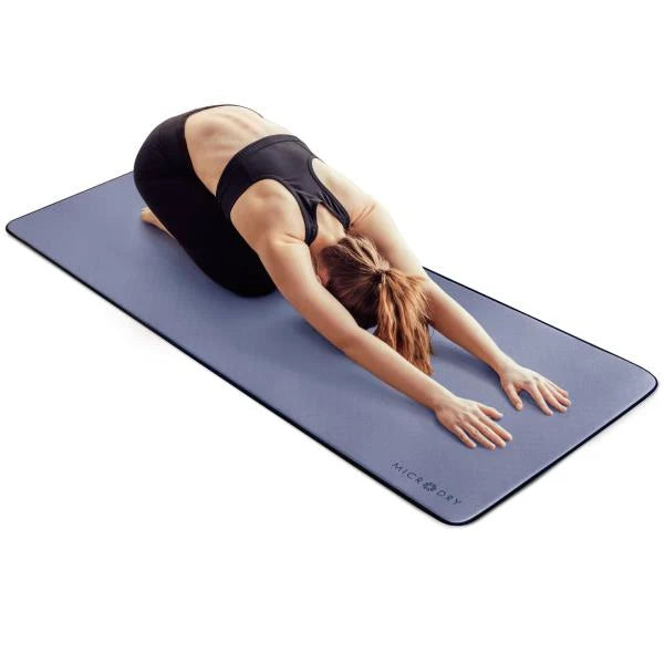 Deluxe Fitness Yoga Mat 26x72 Blue - Image 1