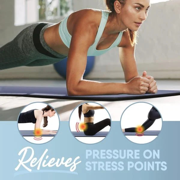 Deluxe Fitness Yoga Mat 26x72 Blue - Image 6
