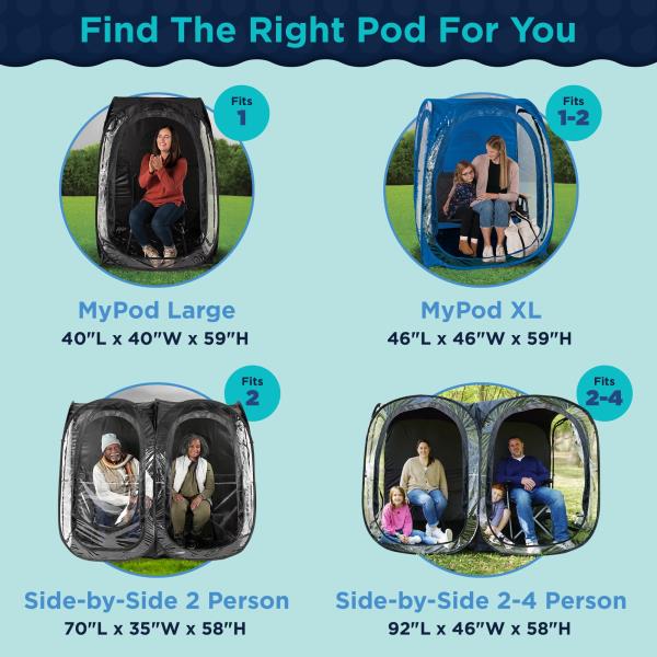 WeatherPod X-Large 12 Person Pop-Up Sports Shelter Royal Blue