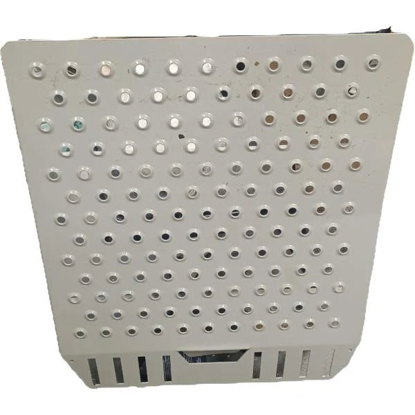 Perforated Metal Tray Basket Container Storage Bin Gray - Image 2