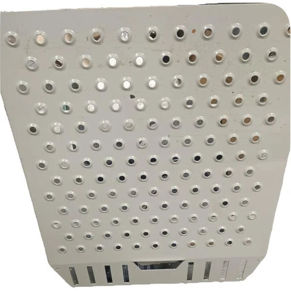 Perforated Metal Tray Basket Container Storage Bin Gray - Image 3