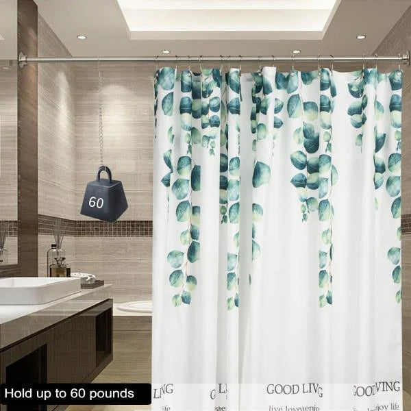 Heavy Duty Straight Shower Rod Brushed Nickel