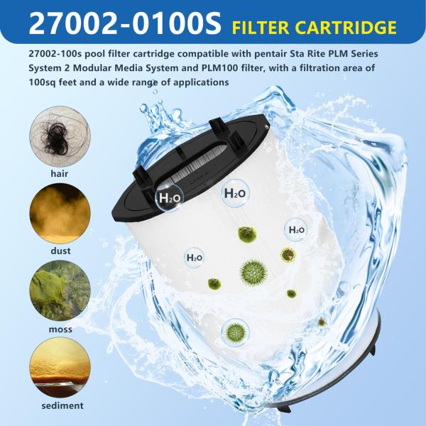 -0100S Pool Filter Cartridge for Pentair Sta-Rite PLM100 System 2 Modular Media Filter - Image 4
