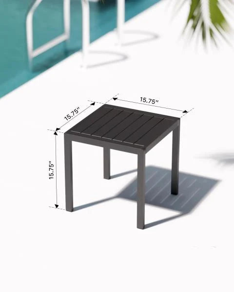 WOAJNQO Outdoor Side Table Retail $69.00 - Image 5