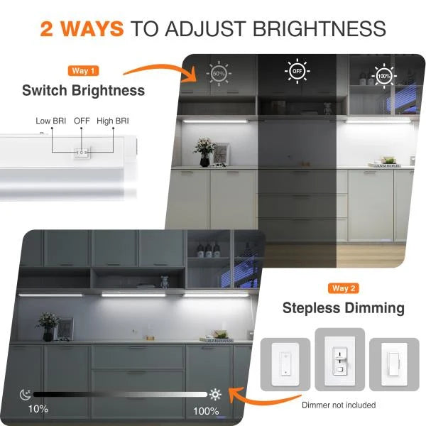 24inch Linkable Under Cabinet Lighting Hardwired Plug-in,Wired LED,1pack Retail $29.00 - Image 3