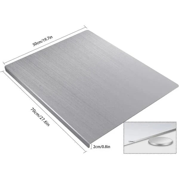 Stainless Steel Cutting Board for Kitchen Extra Large 70 x 50cm - Image 3
