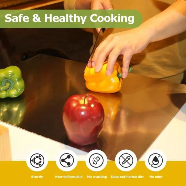 Stainless Steel Cutting Board for Kitchen Extra Large 70 x 50cm - Image 4
