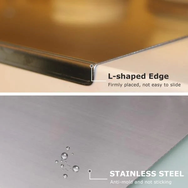Stainless Steel Cutting Board for Kitchen Extra Large 70 x 50cm - Image 6