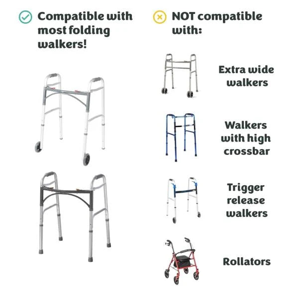 Green Walker Tray for Rolling Folding Walker with Cup Holder - Image 5