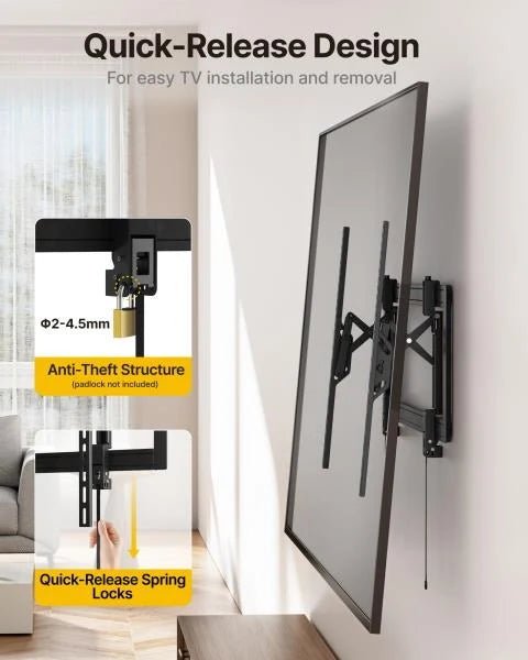 Heavy Duty Tilting TV Wall Mount for 55105 TVs up to 200lbs - Image 7