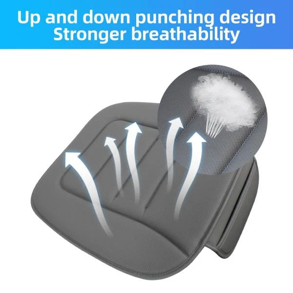 Memory Foam Car Seat Cushion Breathable Leather Anti-Slip Pad for Driving and Office Chair - Image 4