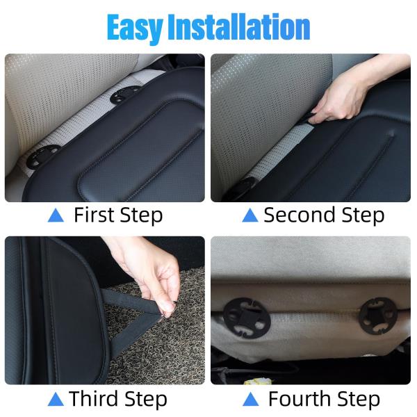 Memory Foam Car Seat Cushion Breathable Leather Anti-Slip Pad for Driving and Office Chair - Image 7