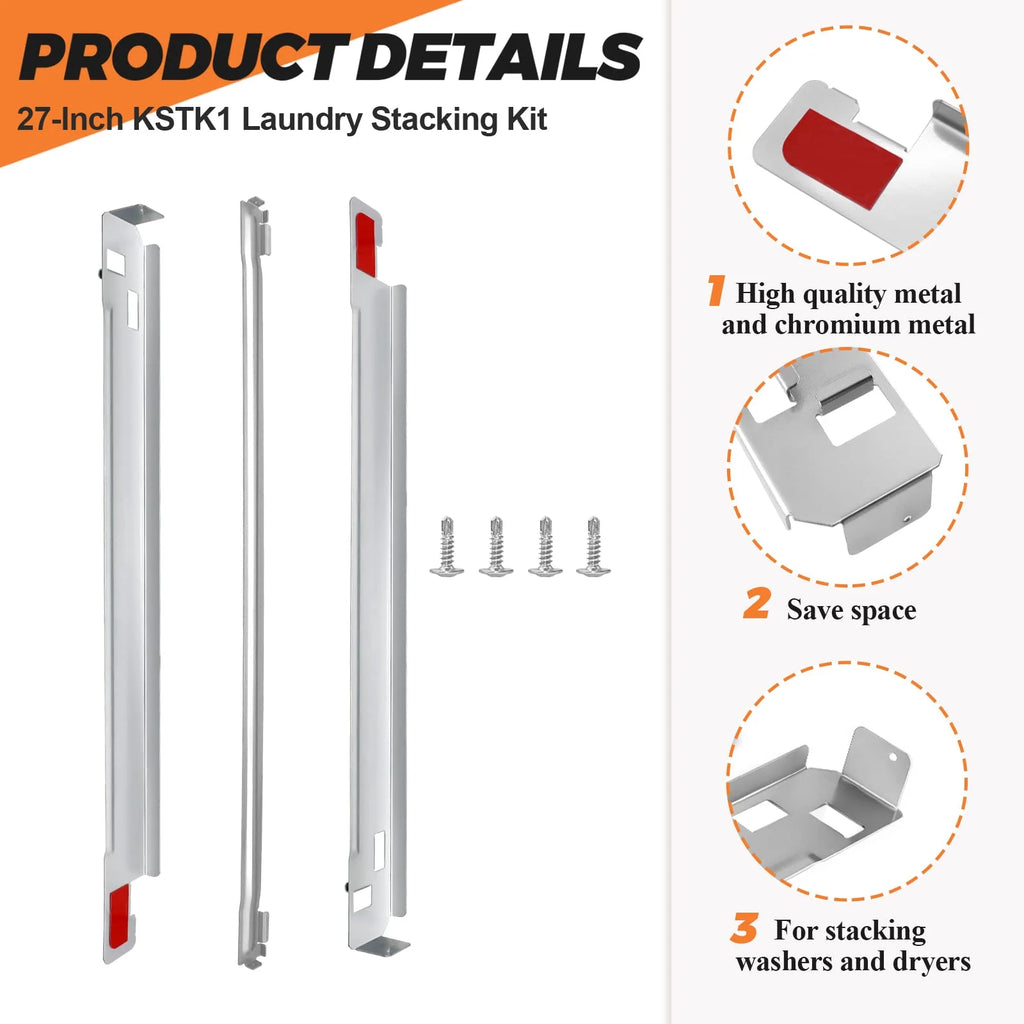 Beaquicy KSTK1 27-inch Washer Dryer Stacking Kit - Image 3