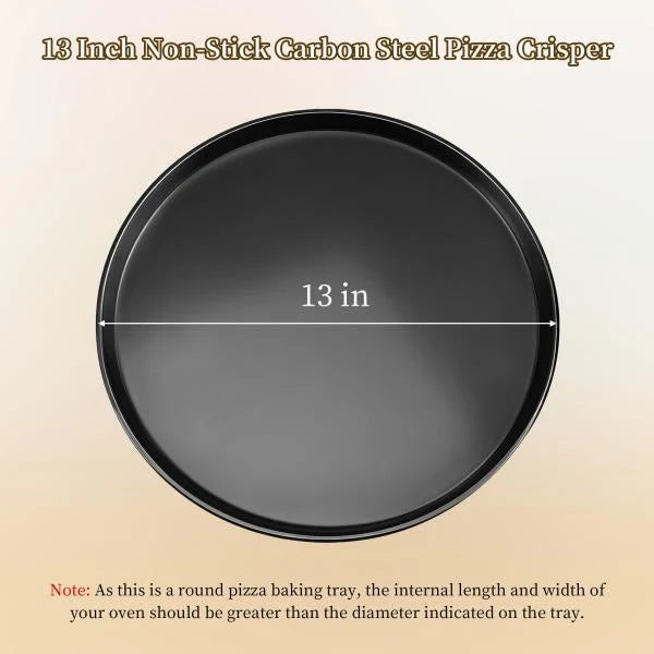 2-Pack 13 Inch Round Non-Stick Pizza Pan for Breville Smart Ovens - Image 2