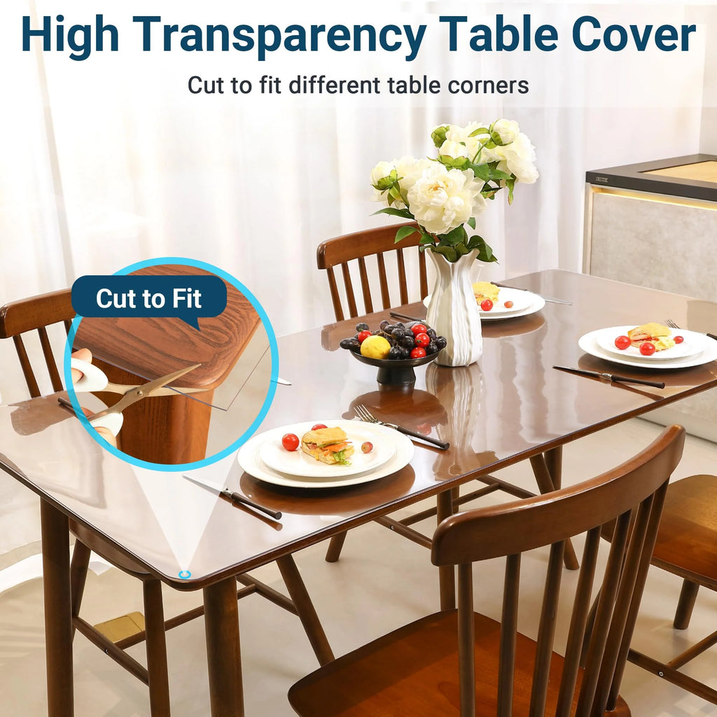 NAP2WELL Clear Table Cover 36x60 Inch 1.5mm Retail $36